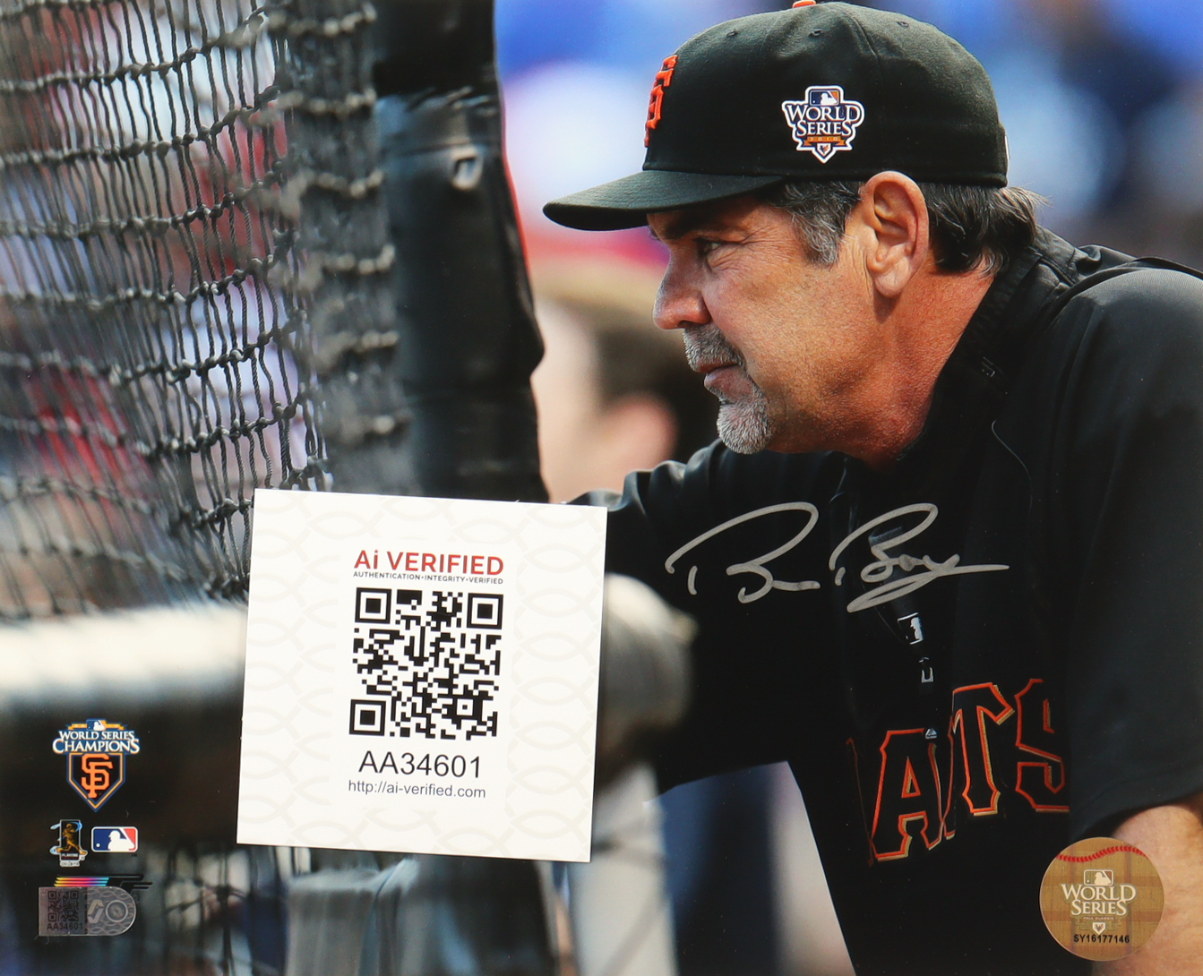 Bruce Bochy Signed Giants 8x10 Photo (AIV) at PristineAuction.com Bruce Bochy Signed Giants 8x10 Photo (AIV) at PristineAuction.com