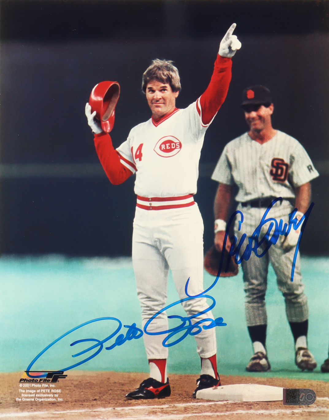 Pete Rose & Steve Garvey Signed 8x10 Photo (AIV) at PristineAuction.com Pete Rose & Steve Garvey Signed 8x10 Photo (AIV) at PristineAuction.com