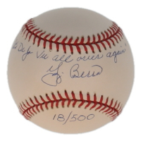 Yogi Berra Signed LE OAL Baseball Inscribed "'It's Deja Vu All Over Again" (PSA) at PristineAuction.com