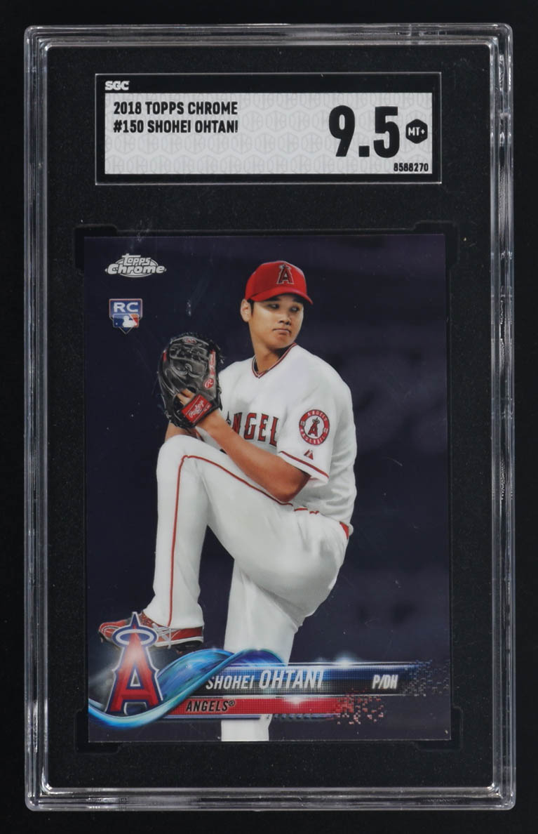 Shohei Ohtani 2018 Topps Chrome #150 RC (SGC 9.5) at PristineAuction.com Shohei Ohtani 2018 Topps Chrome #150 RC (SGC 9.5) at PristineAuction.com