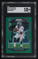 Jalen Hurts 2020 Panini Prizm Green Prizms #343 RC (SGC 10) at PristineAuction.com