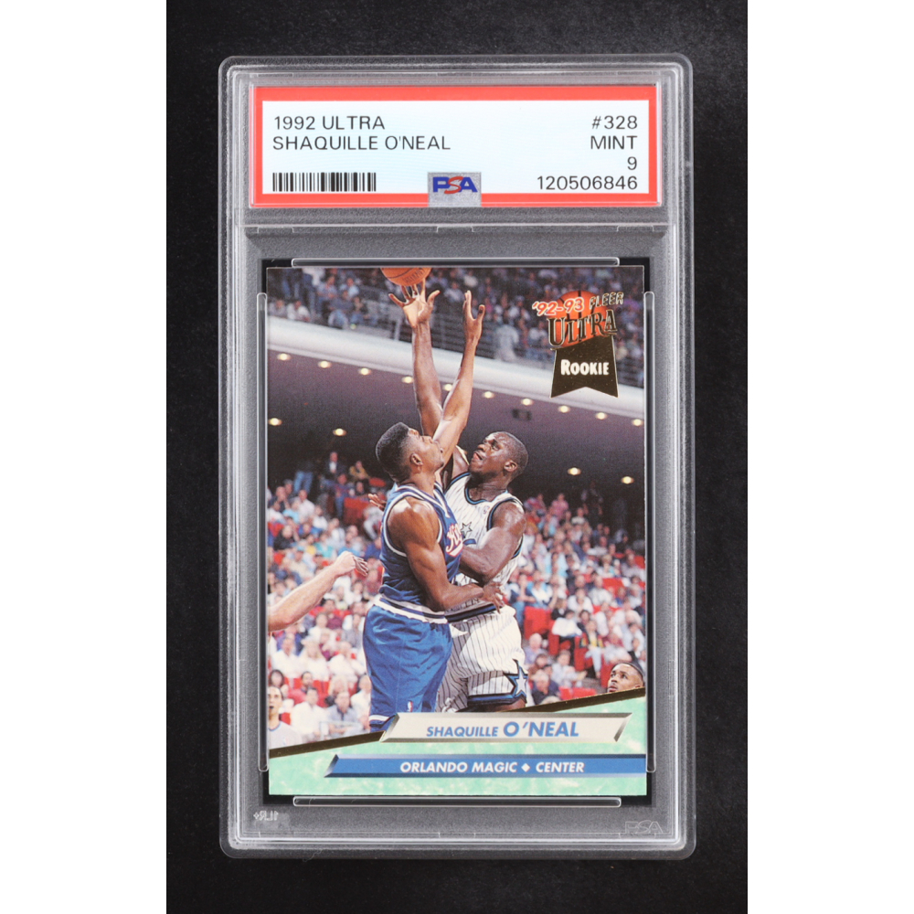 Shaquille O'Neal 1992-93 Fleer Ultra #328 RC (PSA 9) at PristineAuction.com