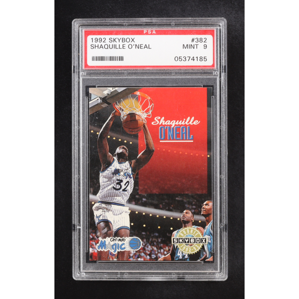 Shaquille O'Neal 1992 Skybox #382 RC (PSA 9) at PristineAuction.com