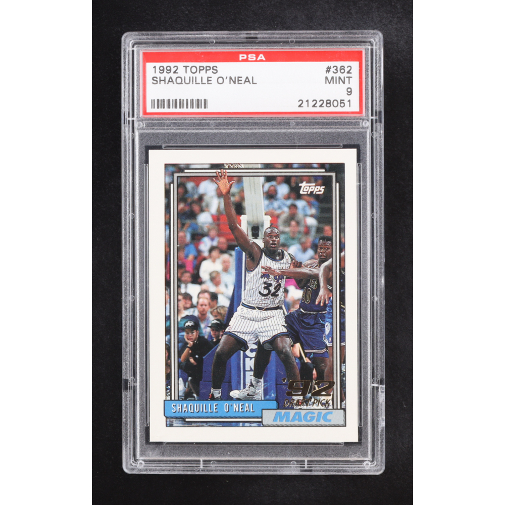 Shaquille O'Neal 1992 Topps #362 RC (PSA 9) at PristineAuction.com