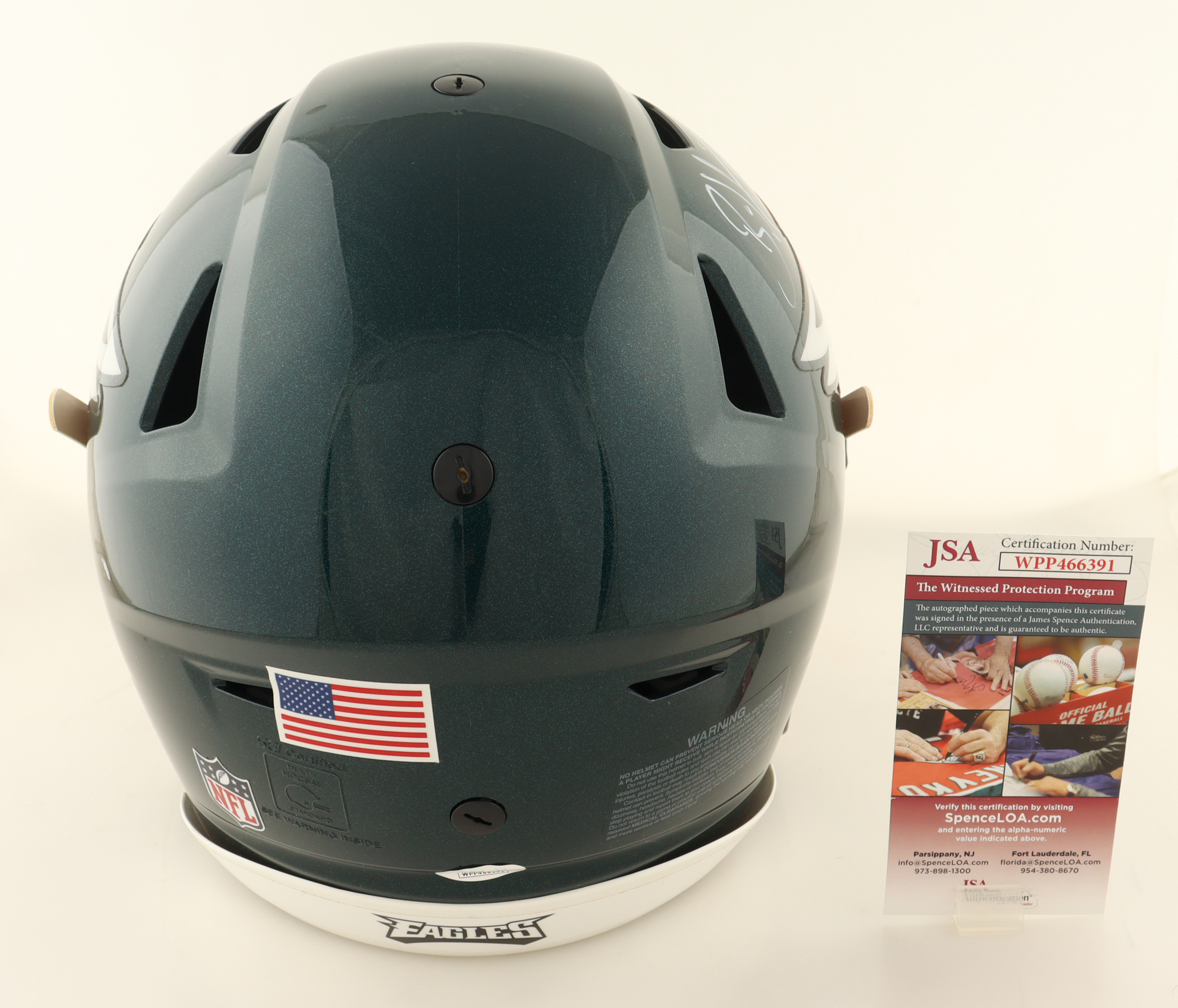 Brian Dawkins Signed Eagles Full-Size Authentic On-Field Speed Flex Helmet (JSA) at PristineAuction.com Brian Dawkins Signed Eagles Full-Size Authentic On-Field Speed Flex Helmet (JSA) at PristineAuction.com