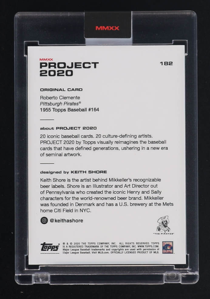 Roberto Clemente 2020 Topps Project 2020 #182 Keith Shore at PristineAuction.com Roberto Clemente 2020 Topps Project 2020 #182 Keith Shore at PristineAuction.com