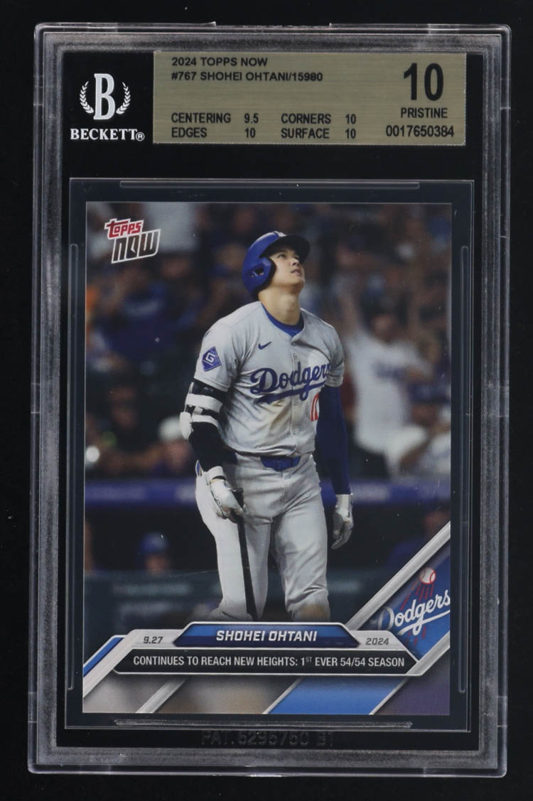 Shohei Ohtani 2024 Topps Now #767 (BGS 10) at PristineAuction.com Shohei Ohtani 2024 Topps Now #767 (BGS 10) at PristineAuction.com