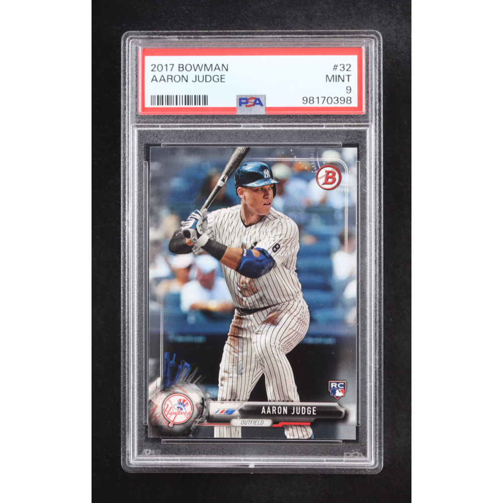 Aaron Judge 2017 Bowman #32 RC (PSA 9) at PristineAuction.com Aaron Judge 2017 Bowman #32 RC (PSA 9) at PristineAuction.com
