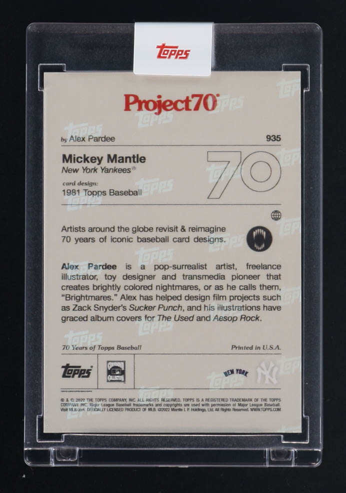 Mickey Mantle 2021 Topps Project70 #935 / Alex Pardee at PristineAuction.com Mickey Mantle 2021 Topps Project70 #935 / Alex Pardee at PristineAuction.com