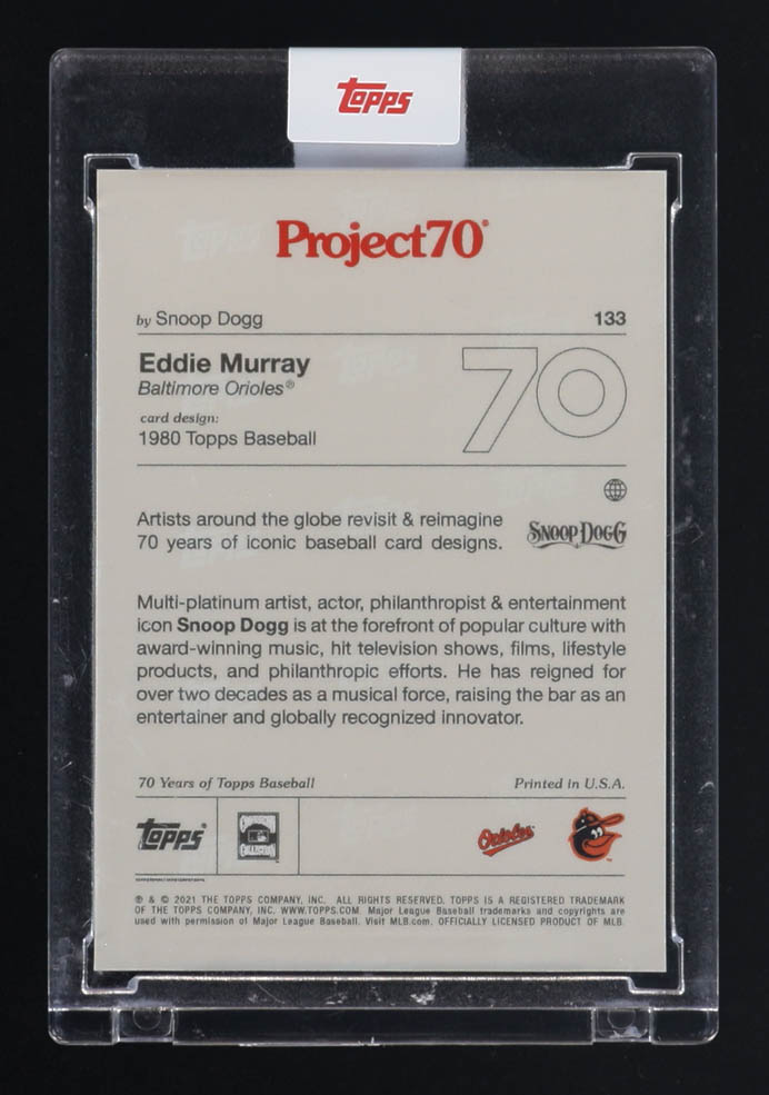 Eddie Murray 2021 Topps Project70 #133 / Snoop Dogg at PristineAuction.com Eddie Murray 2021 Topps Project70 #133 / Snoop Dogg at PristineAuction.com