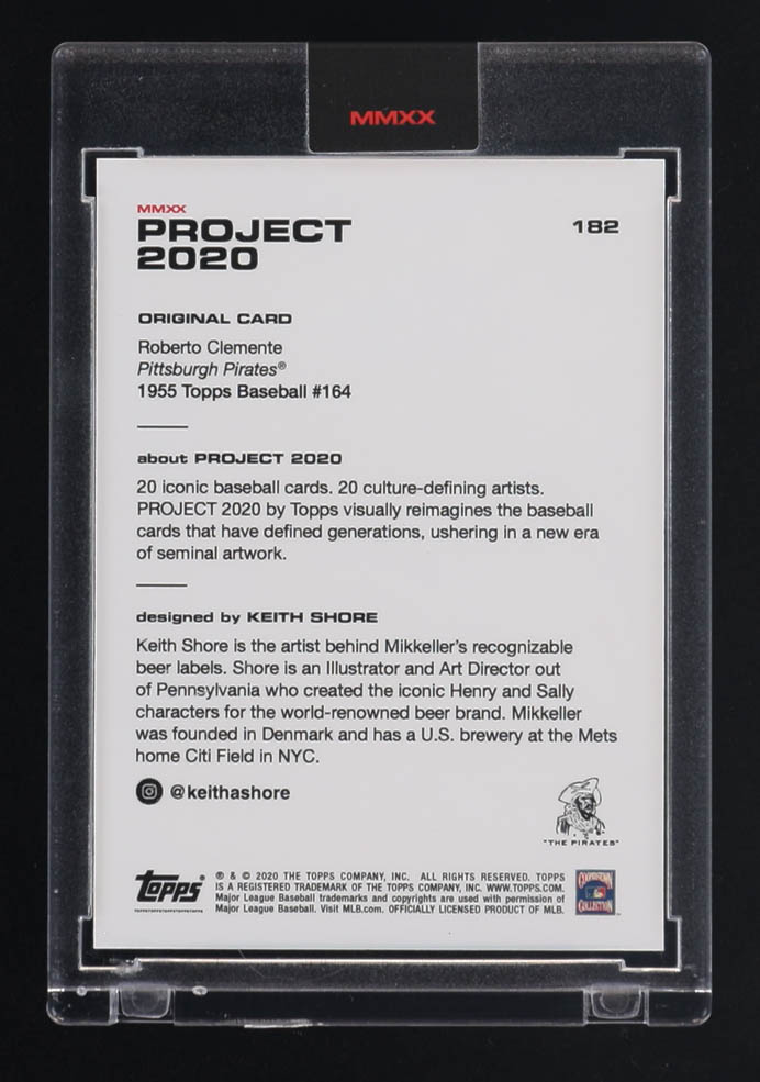 Roberto Clemente 2020 Topps Project 2020 #182 Keith Shore at PristineAuction.com Roberto Clemente 2020 Topps Project 2020 #182 Keith Shore at PristineAuction.com