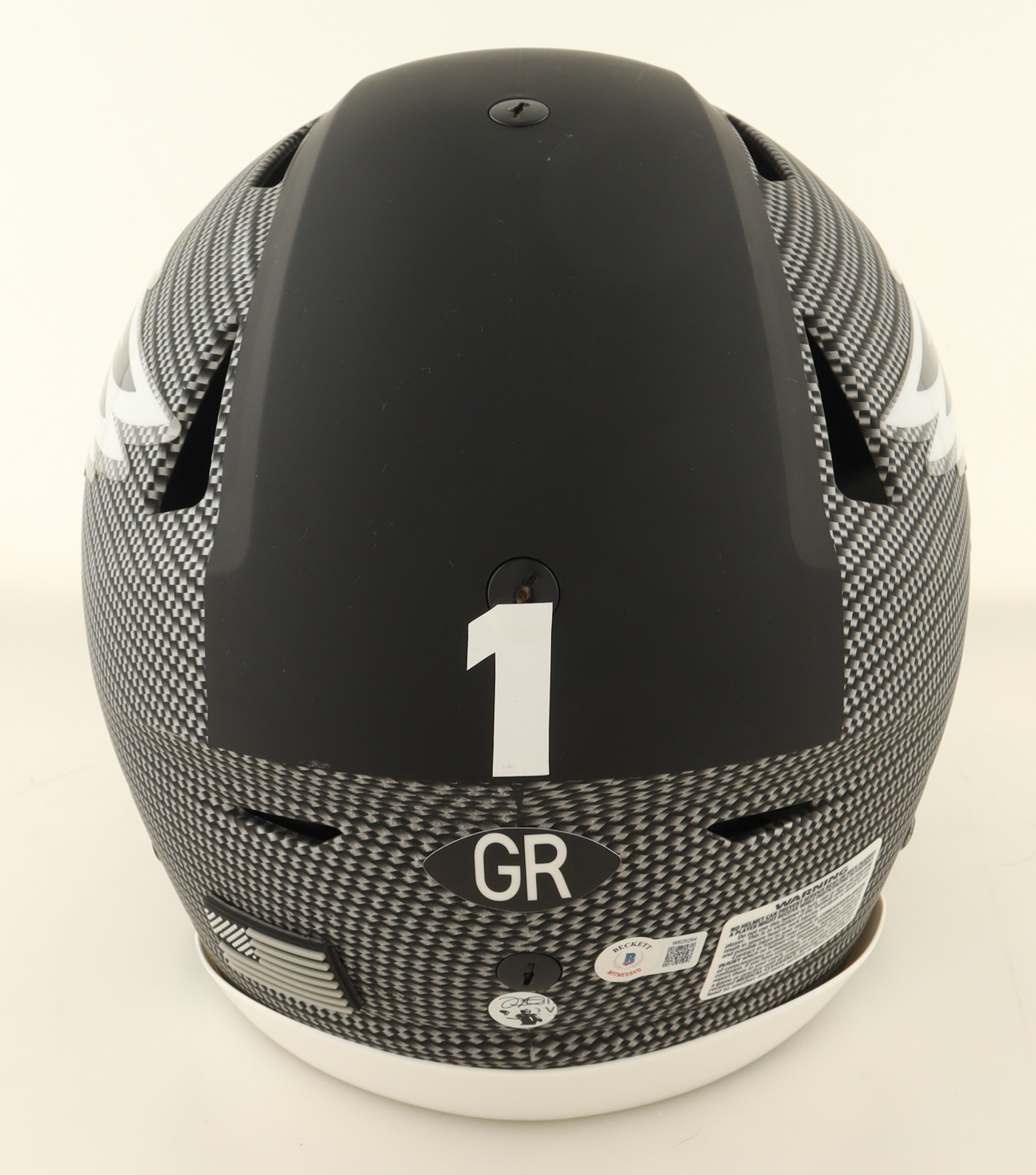 Jalen Hurts Signed Eagles Full-Size Authentic On-Field Custom Painted Speedflex Helmet With Visor (Beckett & Hurts) at PristineAuction.com Jalen Hurts Signed Eagles Full-Size Authentic On-Field Custom Painted Speedflex Helmet With Visor (Beckett & Hurts) at PristineAuction.com