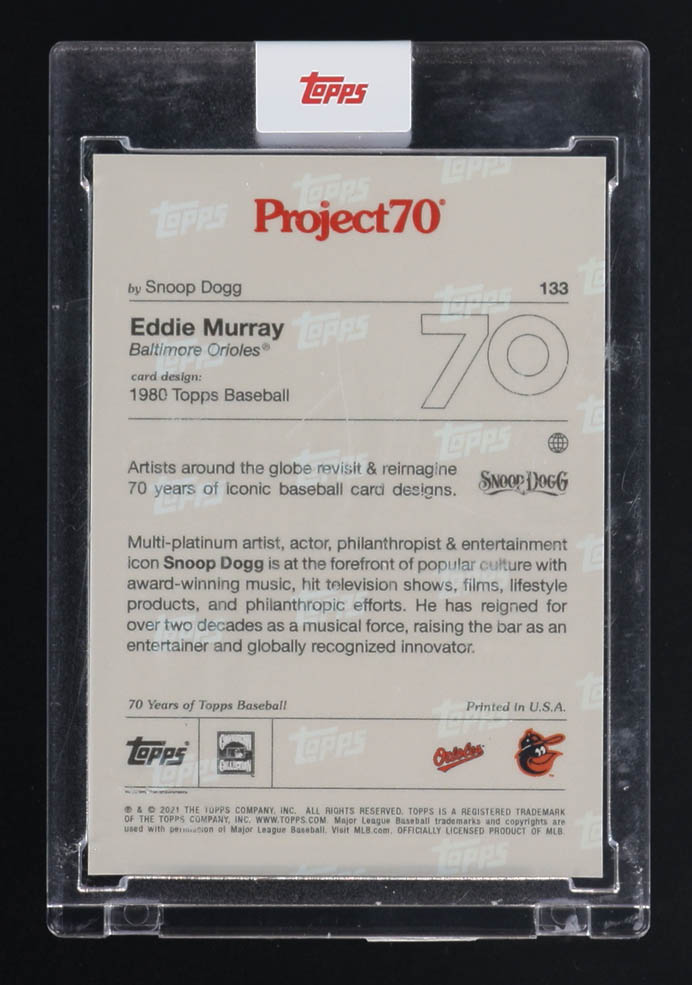 Eddie Murray 2021 Topps Project70 #133 / Snoop Dogg at PristineAuction.com Eddie Murray 2021 Topps Project70 #133 / Snoop Dogg at PristineAuction.com