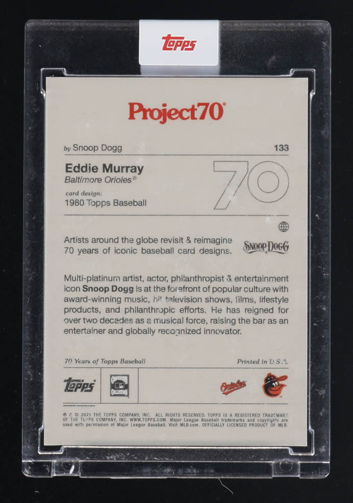 Eddie Murray 2021 Topps Project70 #133 / Snoop Dogg at PristineAuction.com Eddie Murray 2021 Topps Project70 #133 / Snoop Dogg at PristineAuction.com
