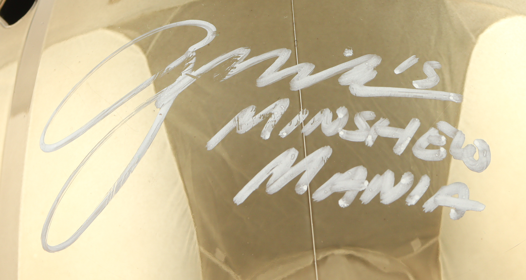 Gardner Minshew Signed Jaguars Full-Size Chrome Speed Helmet Inscribed "Minshew Mania" (Beckett) at PristineAuction.com Gardner Minshew Signed Jaguars Full-Size Chrome Speed Helmet Inscribed "Minshew Mania" (Beckett) at PristineAuction.com