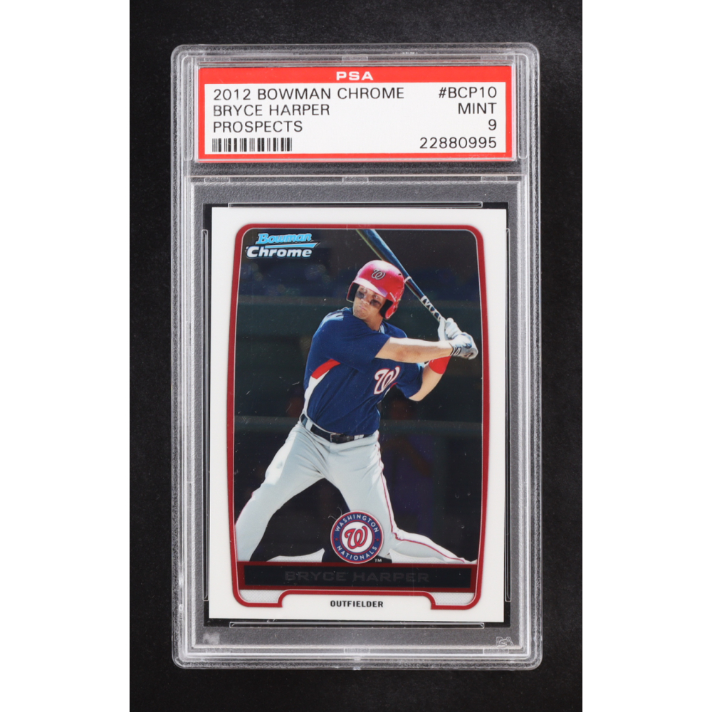 Bryce Harper 2012 Bowman Chrome Prospects #BCP10 RC (PSA 9) at PristineAuction.com Bryce Harper 2012 Bowman Chrome Prospects #BCP10 RC (PSA 9) at PristineAuction.com