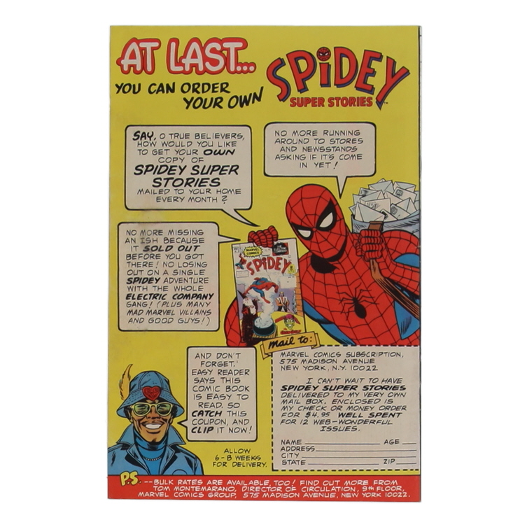 1975 "Spidey Super Stories" Issue #10 Marvel Comic Book at PristineAuction.com 1975 "Spidey Super Stories" Issue #10 Marvel Comic Book at PristineAuction.com
