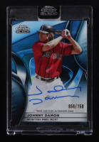 Johnny Damon 2025 Topps Chrome Black Autographs Blue Refractors #CBAJDA #56/150 at PristineAuction.com