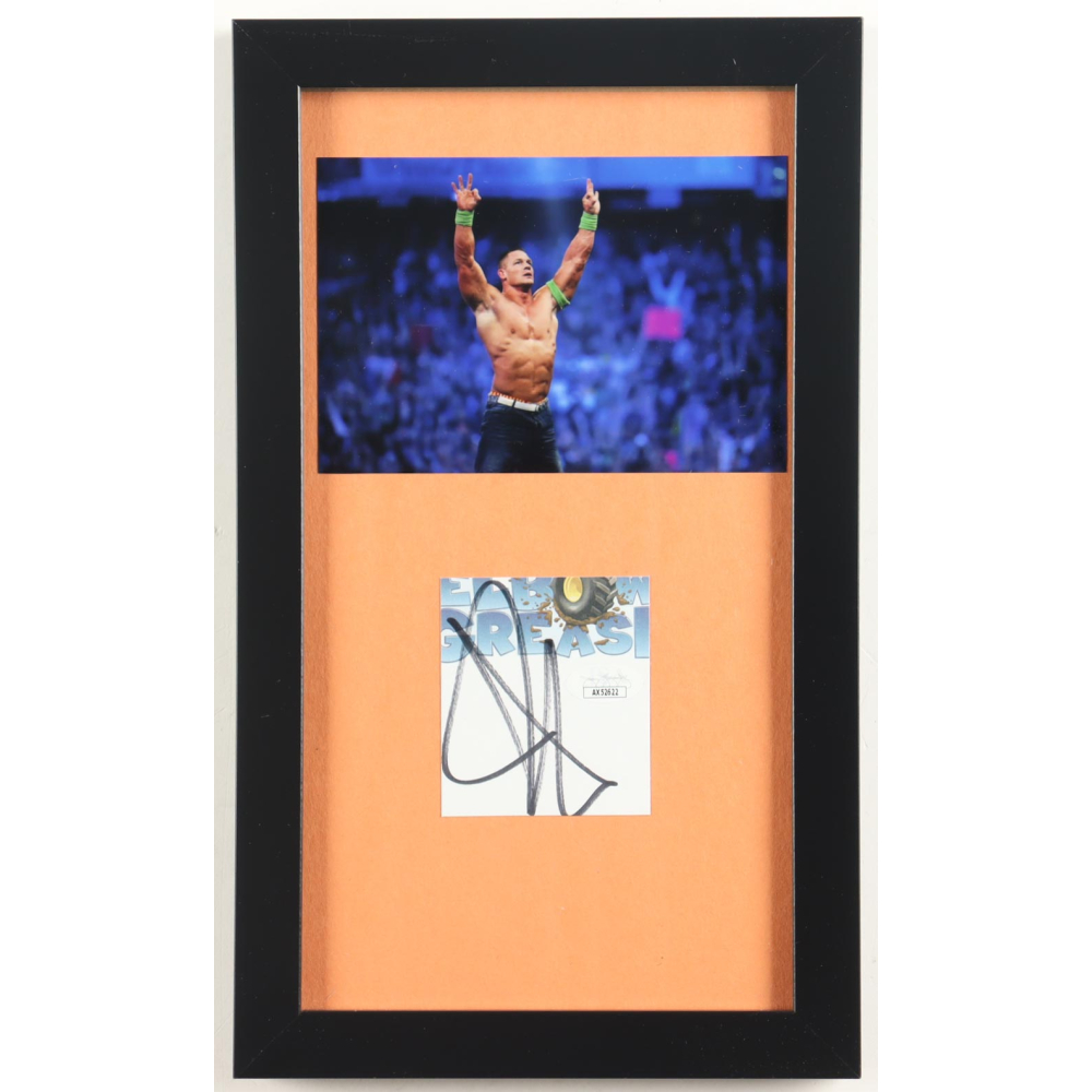 John Cena Signed Custom Framed Cut Display (JSA) at PristineAuction.com