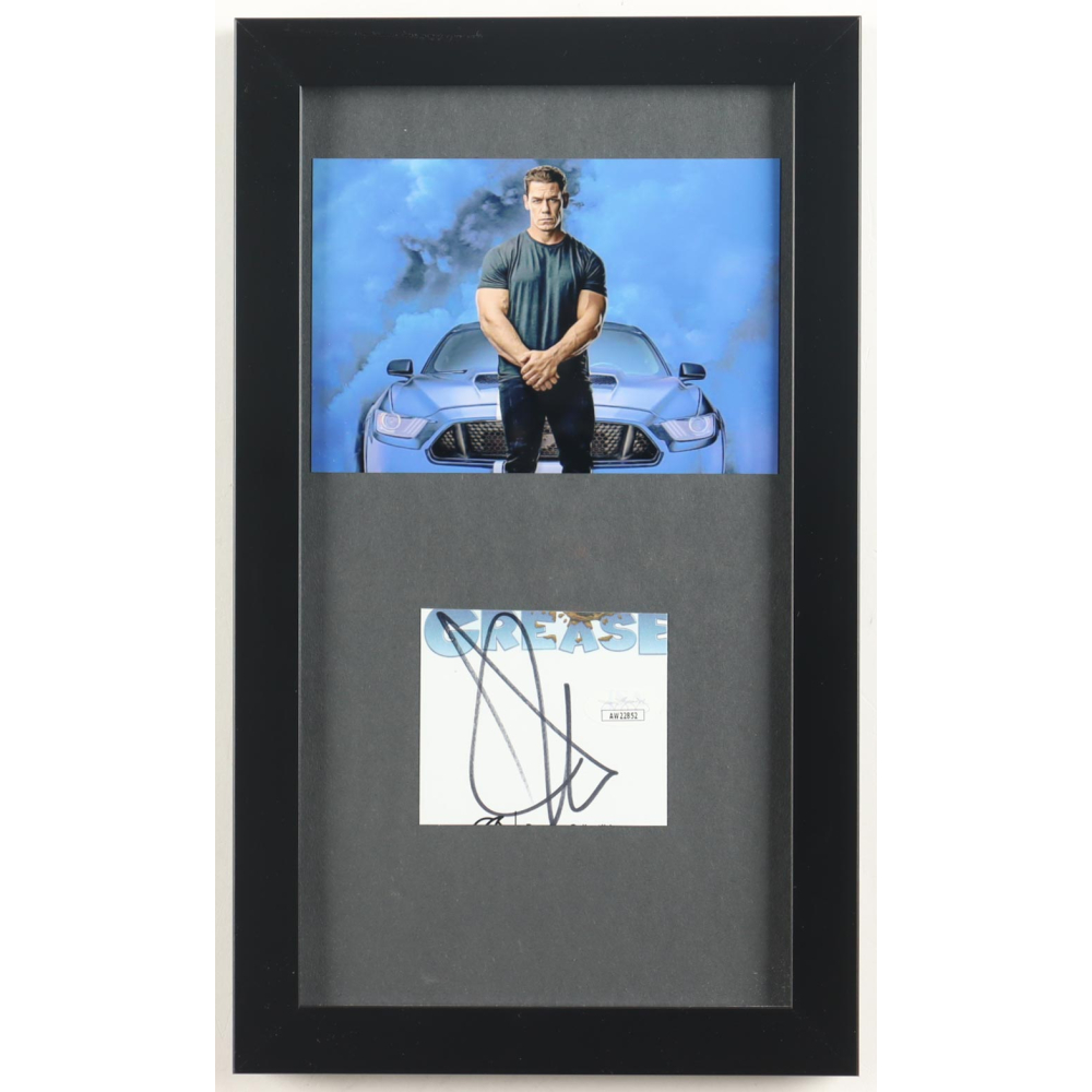 John Cena Signed Custom Framed Cut Display (JSA) at PristineAuction.com