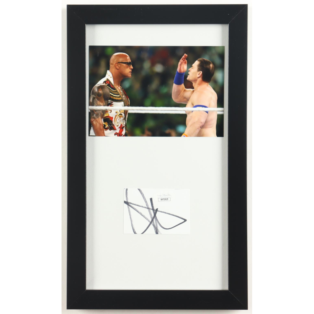 John Cena Signed Custom Framed Cut Display (JSA) at PristineAuction.com
