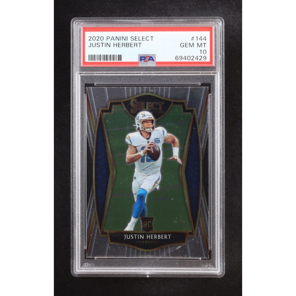 Justin Herbert 2020 Panini Select #144 RC (PSA 10) at PristineAuction.com Justin Herbert 2020 Panini Select #144 RC (PSA 10) at PristineAuction.com
