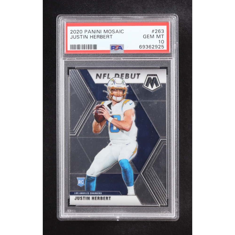 Justin Herbert 2020 Panini Mosaic #263 RC (PSA 10) at PristineAuction.com Justin Herbert 2020 Panini Mosaic #263 RC (PSA 10) at PristineAuction.com