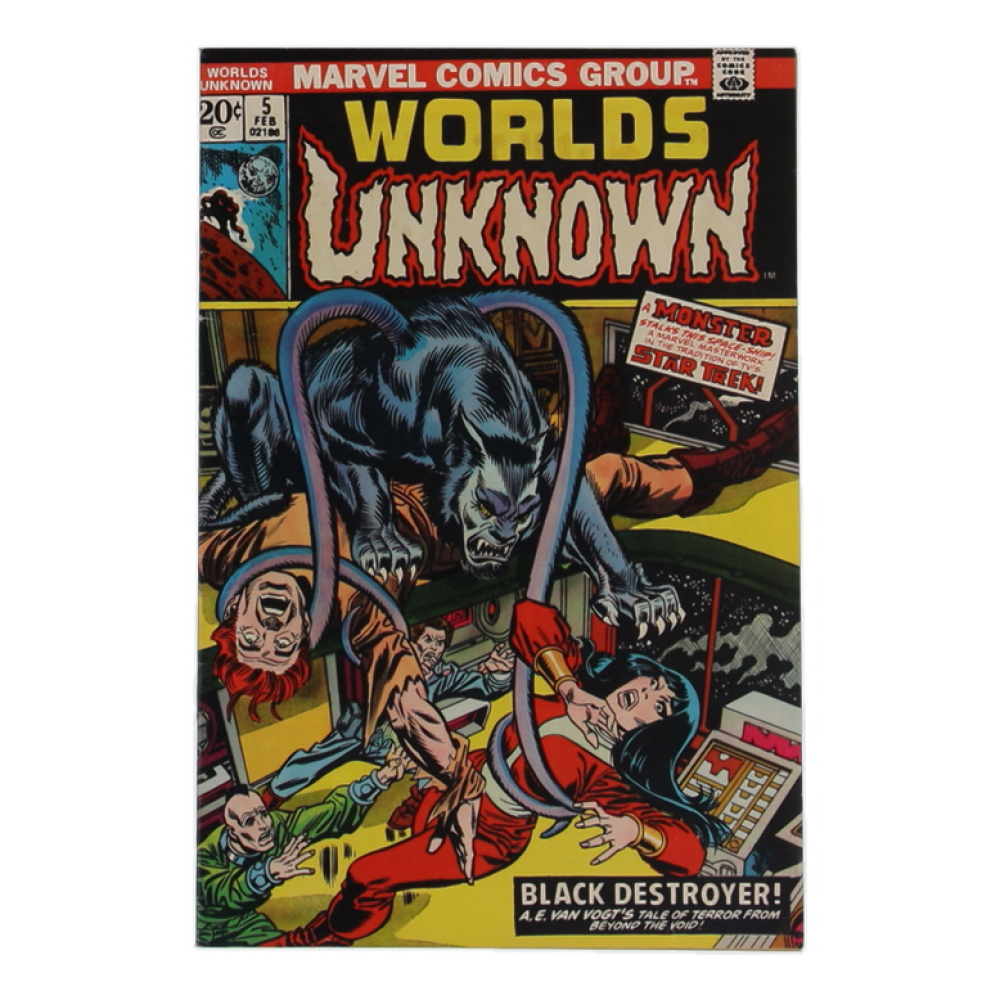 1974 "Worlds Unkown" Issue #5 Marvel Comic Book at PristineAuction.com 1974 "Worlds Unkown" Issue #5 Marvel Comic Book at PristineAuction.com