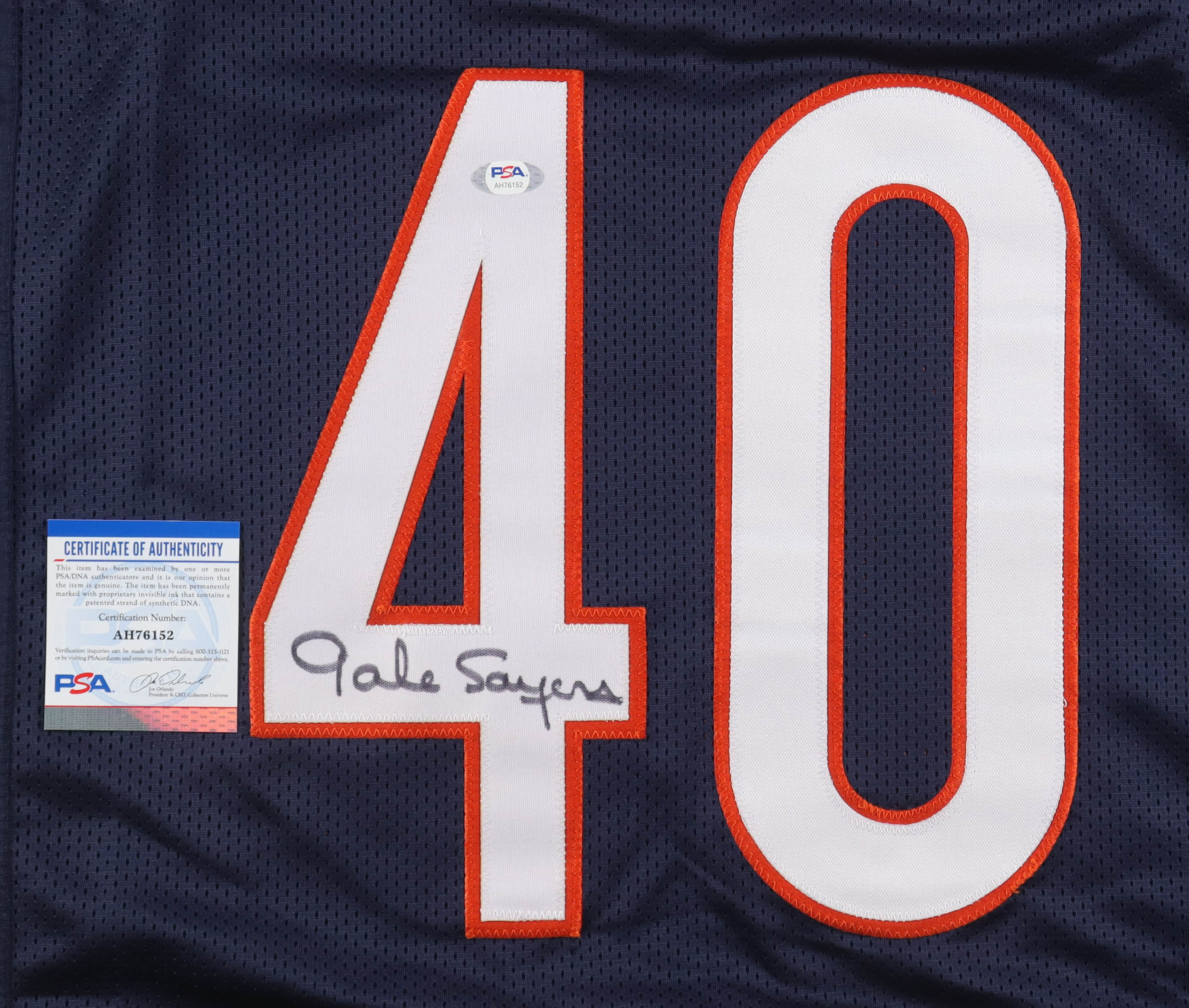 Gale Sayers Signed Jersey (PSA) at PristineAuction.com Gale Sayers Signed Jersey (PSA) at PristineAuction.com