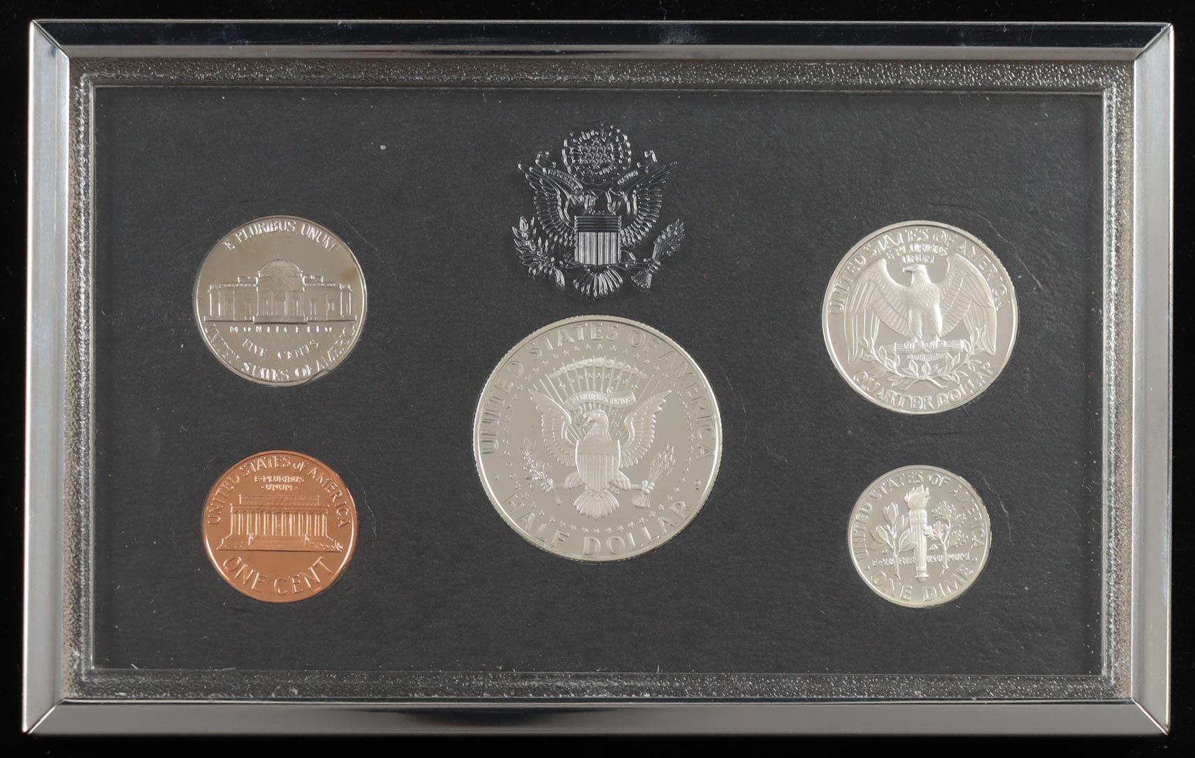 1994 United States Mint Silver Proof Set with (5) Coins & Original Packaging at PristineAuction.com 1994 United States Mint Silver Proof Set with (5) Coins & Original Packaging at PristineAuction.com