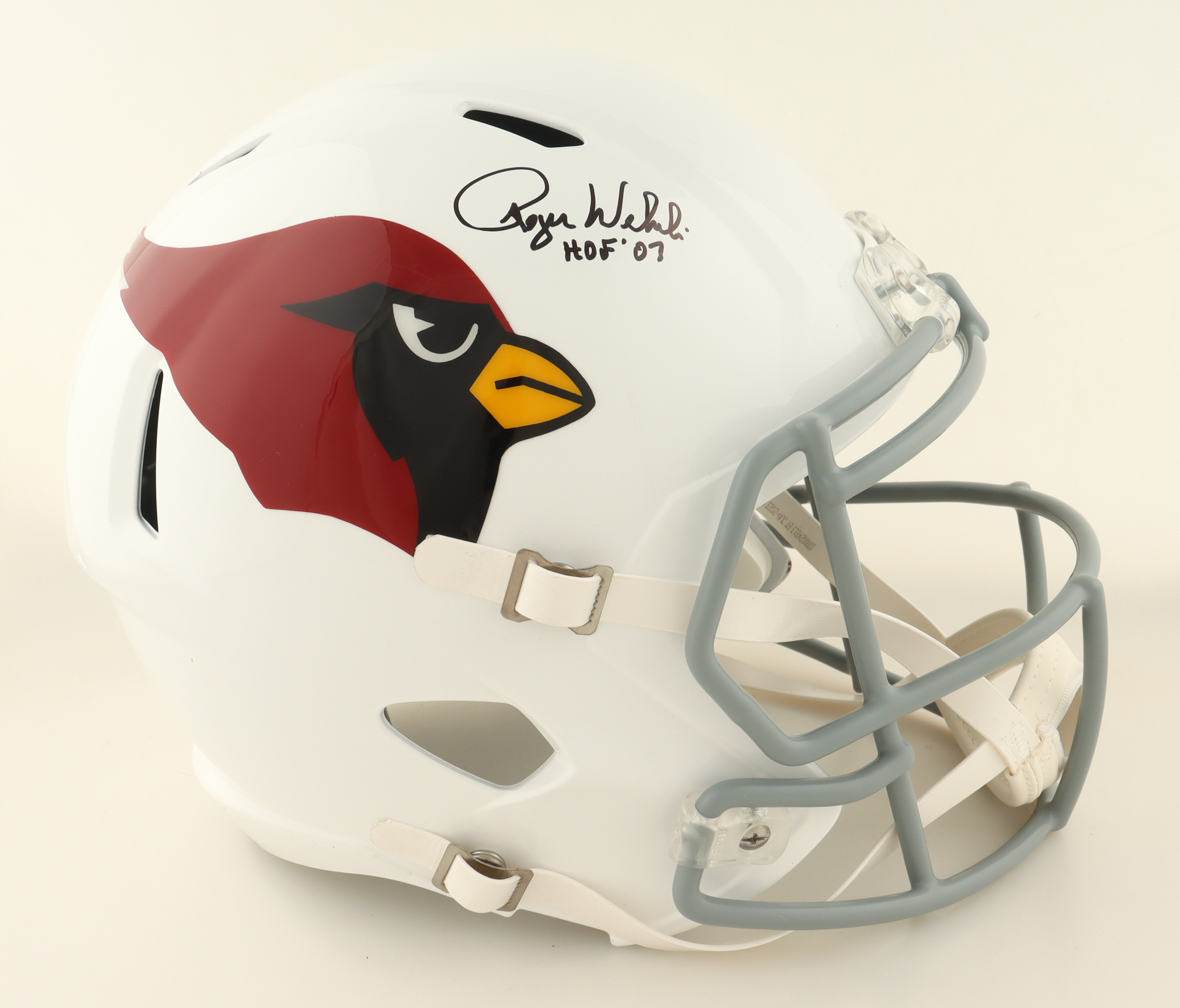 Roger Wehrli Signed Cardinals Full-Size Speed Helmet Inscribed "HOF '07" (Schwartz) at PristineAuction.com Roger Wehrli Signed Cardinals Full-Size Speed Helmet Inscribed "HOF '07" (Schwartz) at PristineAuction.com