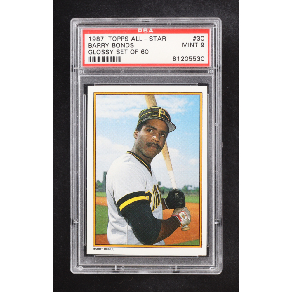 Barry Bonds 1987 Topps Glossy Send-Ins #30 RC (PSA 9) at PristineAuction.com