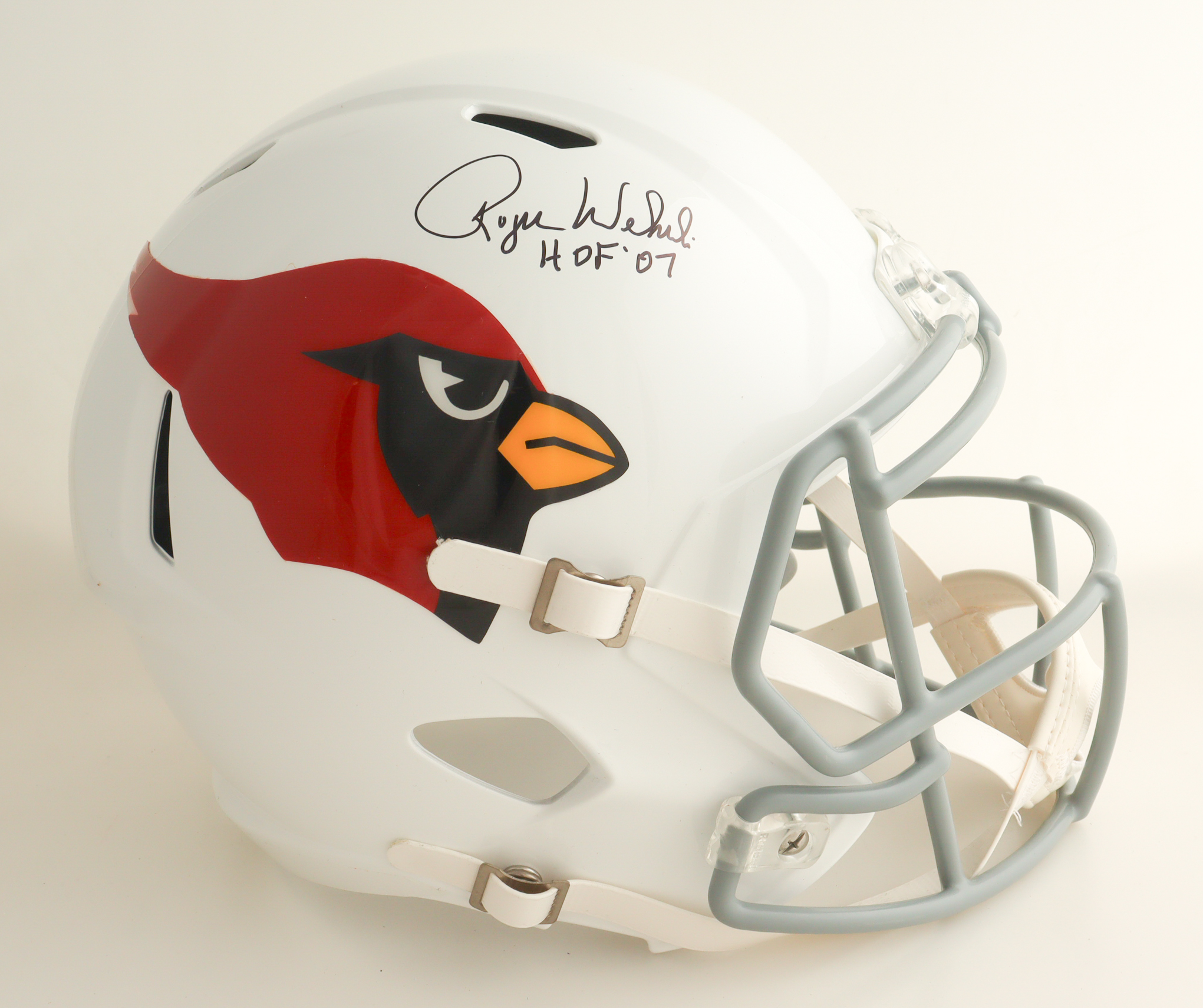 Roger Wehrli Signed Cardinals Full-Size Speed Helmet Inscribed "HOF '07" (Schwartz) at PristineAuction.com Roger Wehrli Signed Cardinals Full-Size Speed Helmet Inscribed "HOF '07" (Schwartz) at PristineAuction.com