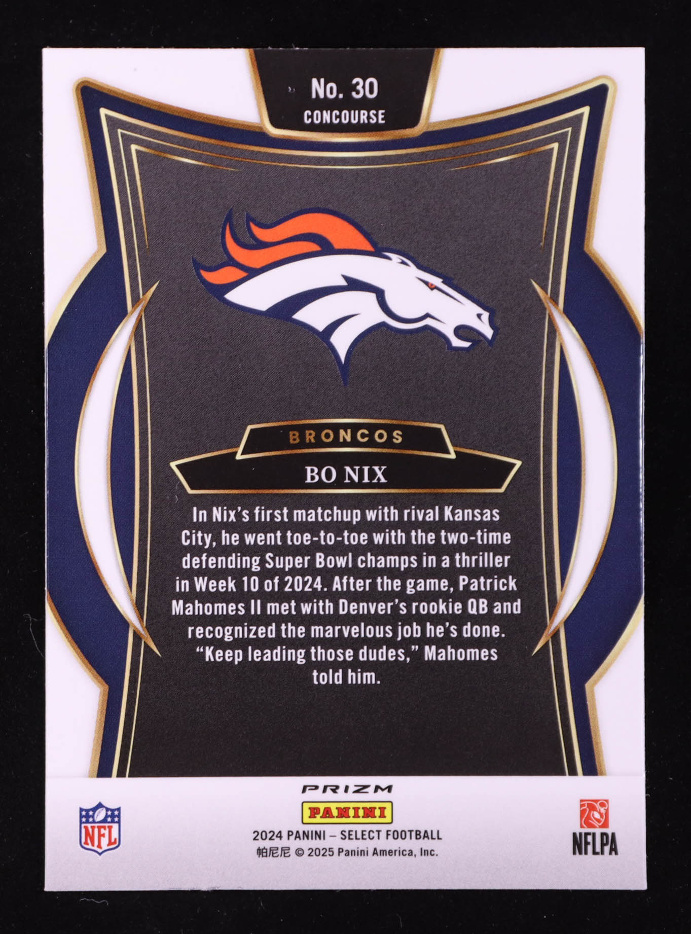 Bo Nix 2024 Select Prizm Black and Green Shock #30 RC at PristineAuction.com Bo Nix 2024 Select Prizm Black and Green Shock #30 RC at PristineAuction.com