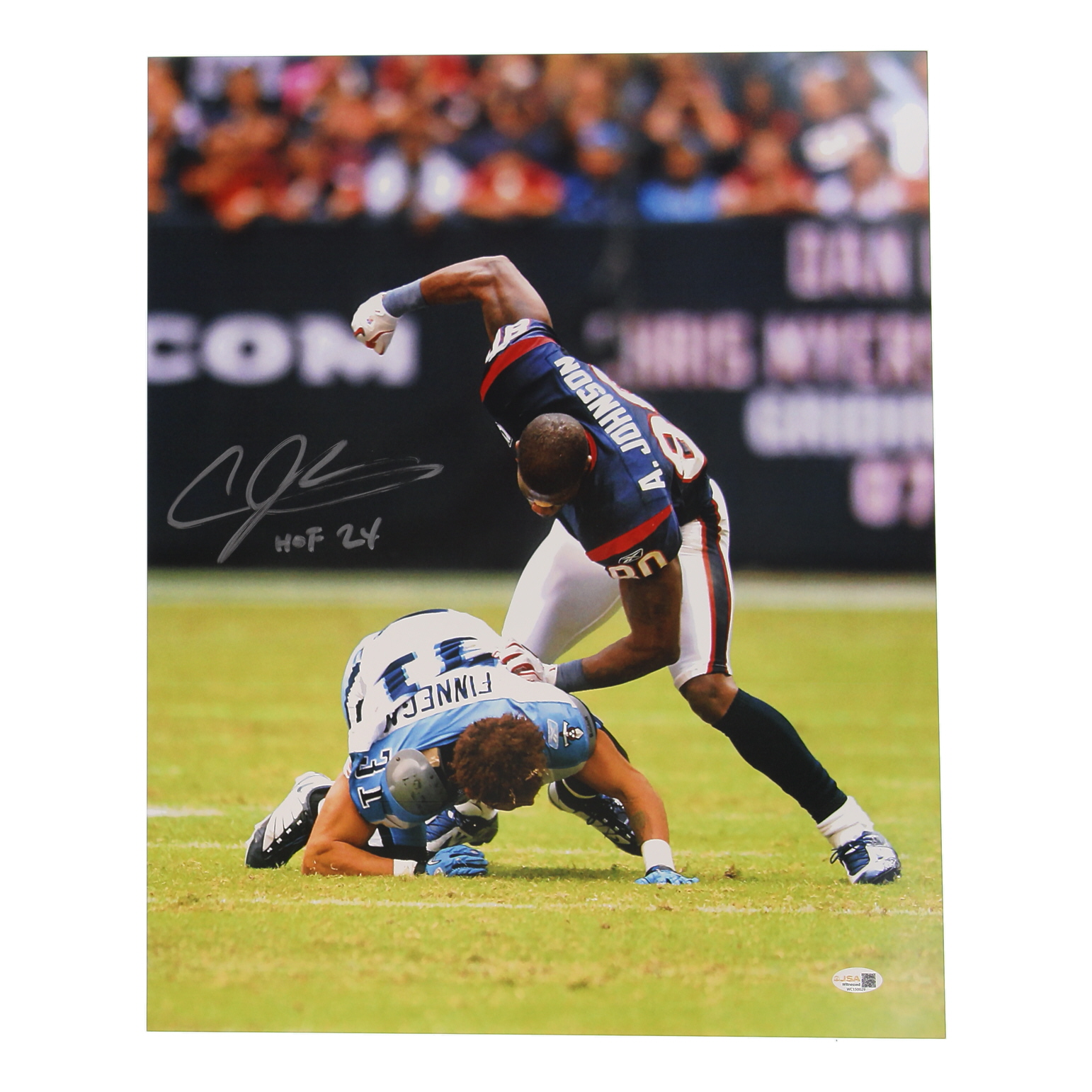 Andre Johnson Signed Texans 16x20 Photo Inscribed "HOF 24" (JSA) at PristineAuction.com Andre Johnson Signed Texans 16x20 Photo Inscribed "HOF 24" (JSA) at PristineAuction.com