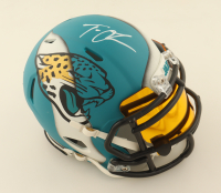 Trevor Lawrence Signed Jaguars Custom Speed Mini Helmet with Custom Visor (Fanatics) at PristineAuction.com