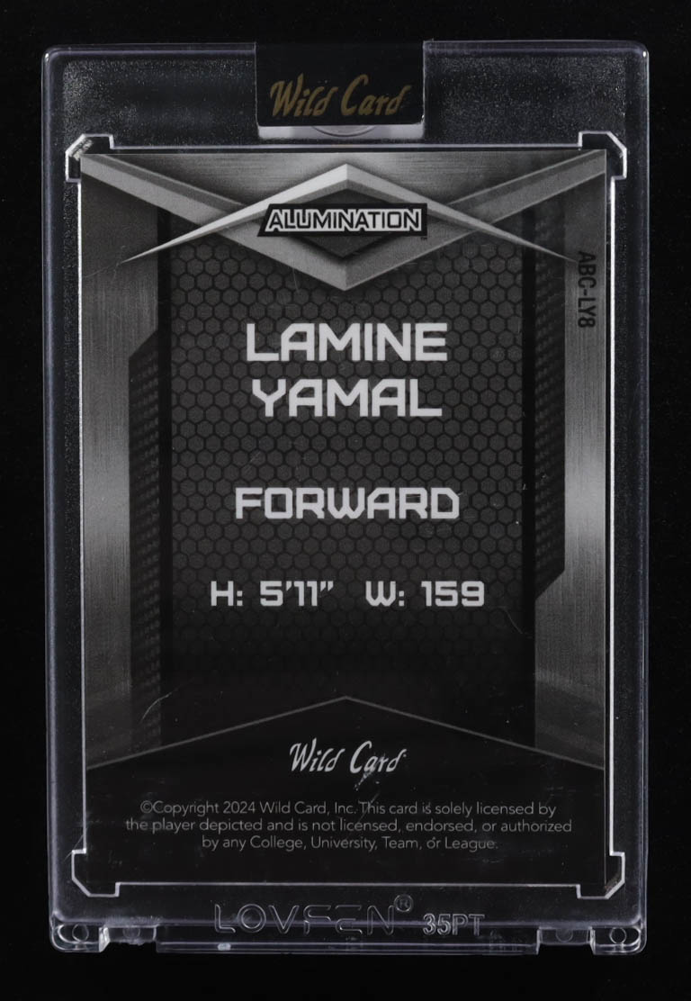 Lamine Yamal 2025 Wild Card Alumination Lamine Yamal Silver Lava #ABCLY8 #50/50 RC at PristineAuction.com Lamine Yamal 2025 Wild Card Alumination Lamine Yamal Silver Lava #ABCLY8 #50/50 RC at PristineAuction.com