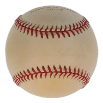 Harmon Killebrew Signed LE OML 2001 Absolute Memorabilia Logo Baseball (Beckett) at PristineAuction.com Harmon Killebrew Signed LE OML 2001 Absolute Memorabilia Logo Baseball (Beckett) at PristineAuction.com