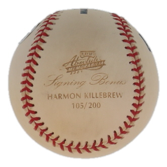 Harmon Killebrew Signed LE OML 2001 Absolute Memorabilia Logo Baseball (Beckett) at PristineAuction.com Harmon Killebrew Signed LE OML 2001 Absolute Memorabilia Logo Baseball (Beckett) at PristineAuction.com