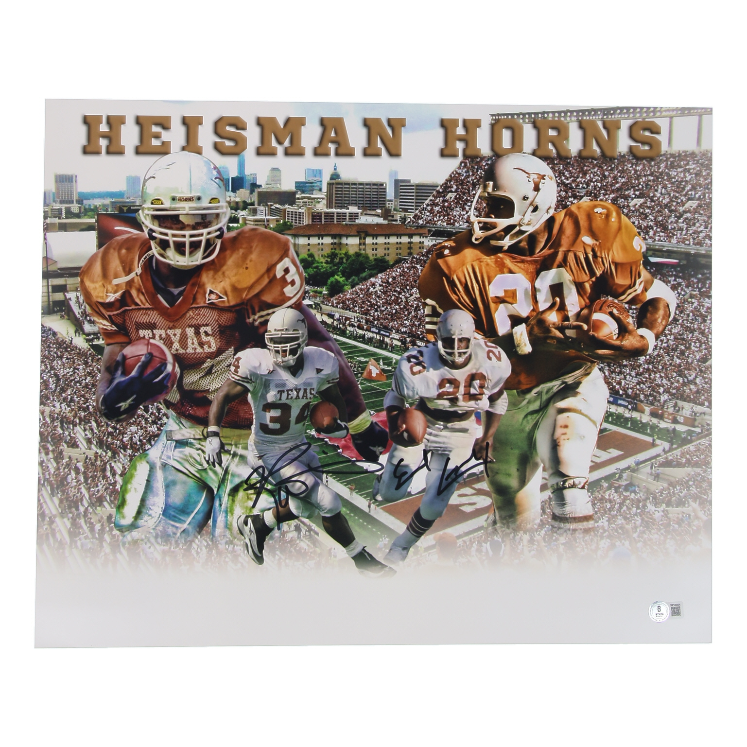 Ricky Williams & Earl Campbell Signed Texas Longhorns 16x20 Photo (Beckett) at PristineAuction.com Ricky Williams & Earl Campbell Signed Texas Longhorns 16x20 Photo (Beckett) at PristineAuction.com