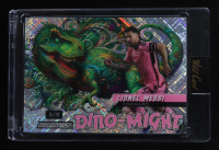Lionel Messi 2024 Wild Card Alumination Dino-Might Green Crosshatch #DMTRX1LM2 #6/8 at PristineAuction.com