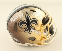 Ricky Williams Signed Saints Chrome Alternate Speed Mini Helmet with Custom Visor (Beckett) at PristineAuction.com