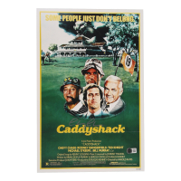 Chevy Chase Signed "Caddyshack" 11x17 Movie Poster Photo (Beckett) at PristineAuction.com