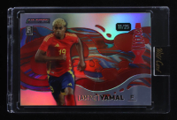 Lamine Yamal 2025 Wild Card Alumination Lamine Yamal Groovin Red Rainbow #AGYL5 #11/25 RC at PristineAuction.com