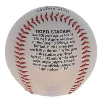 Ernie Harwell Signed 1999 Tiger Stadium Commemorative Baseball (Beckett) at PristineAuction.com Ernie Harwell Signed 1999 Tiger Stadium Commemorative Baseball (Beckett) at PristineAuction.com