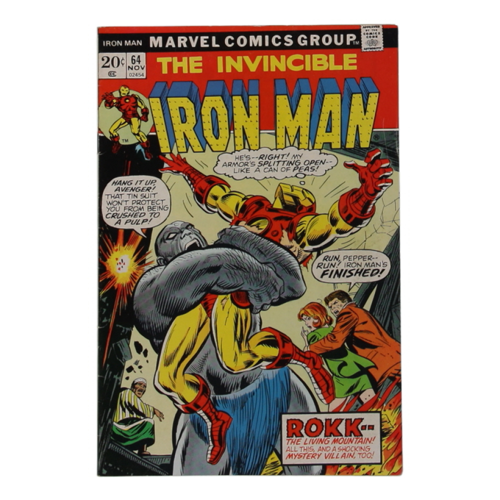 1973 "The Invincible Iron Man" Issue #64 Marvel Comic Book at PristineAuction.com 1973 "The Invincible Iron Man" Issue #64 Marvel Comic Book at PristineAuction.com