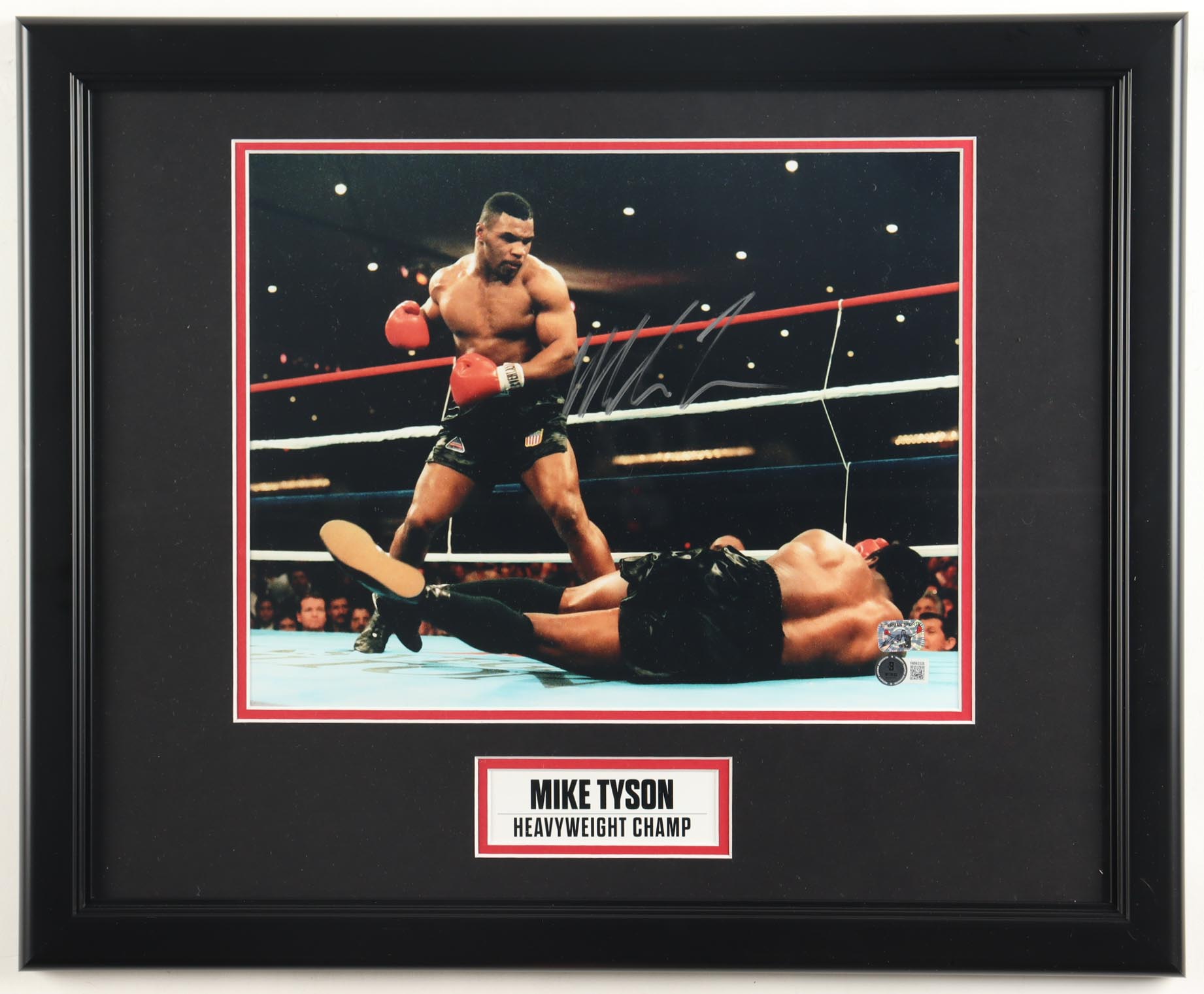 Mike Tyson Signed Custom Framed Photo Display (Tyson & Beckett) at PristineAuction.com Mike Tyson Signed Custom Framed Photo Display (Tyson & Beckett) at PristineAuction.com