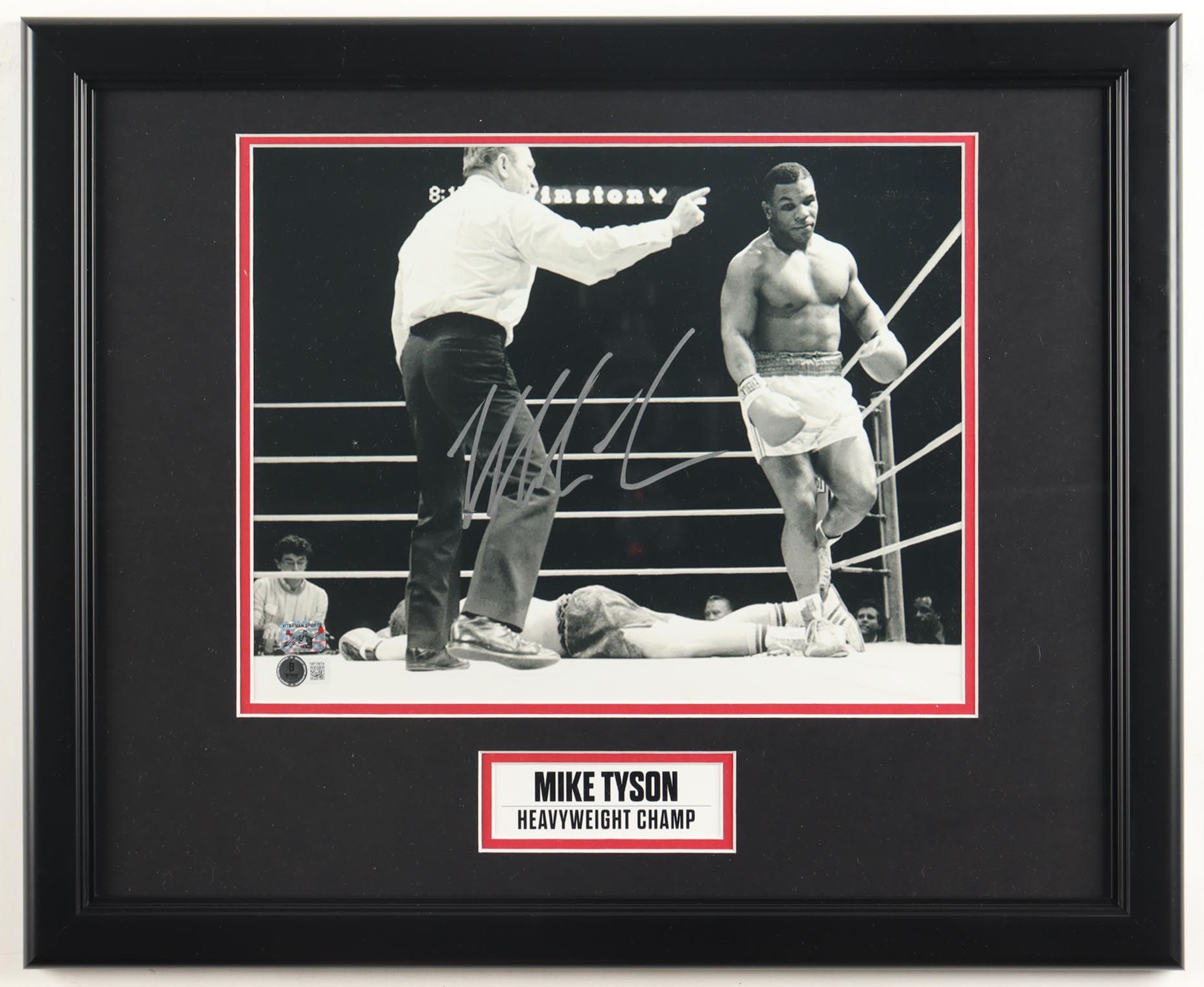 Mike Tyson Signed Custom Framed Photo Display (Tyson & Beckett) at PristineAuction.com Mike Tyson Signed Custom Framed Photo Display (Tyson & Beckett) at PristineAuction.com