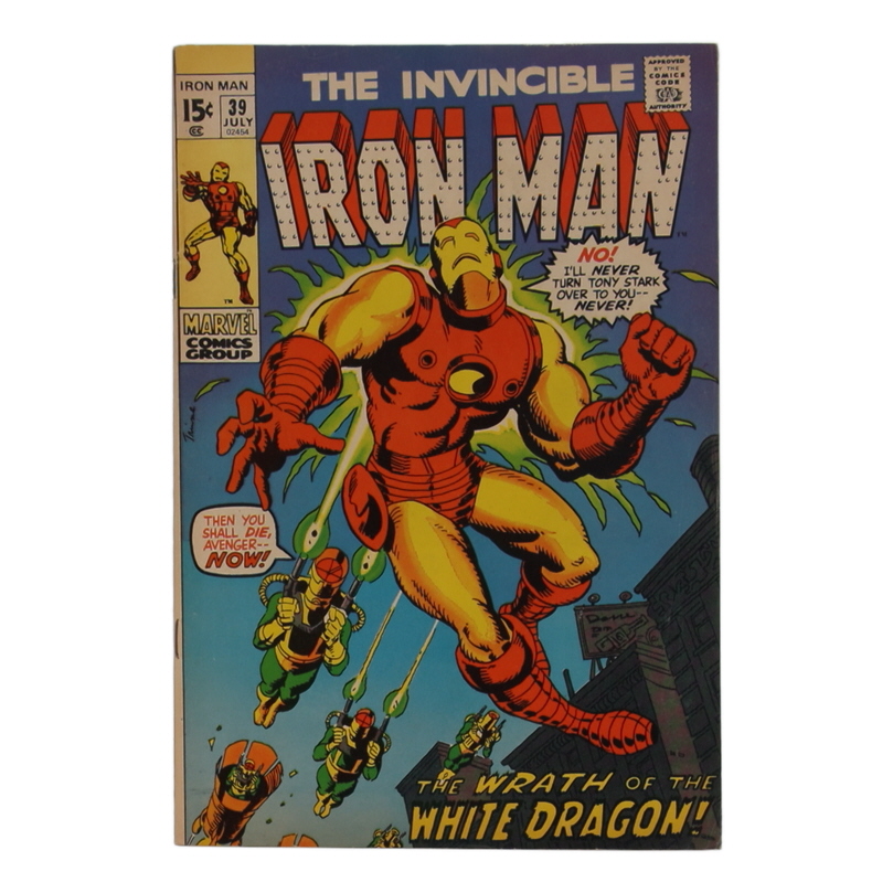 1971 "The Invincible Iron Man" Issue #39 Marvel Comic Book at PristineAuction.com 1971 "The Invincible Iron Man" Issue #39 Marvel Comic Book at PristineAuction.com