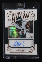 A.J. Brown 2022 Panini One One Man Show #163 AU #6/25 at PristineAuction.com
